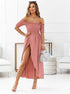 Fashion Solid Color Casual Dress